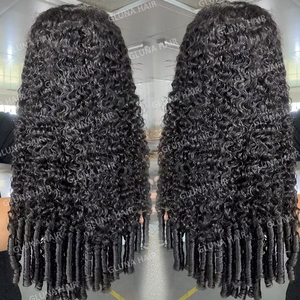 Parrucca riccia folletto birmano cipixie parrucca capelli umani naturali in pizzo 13x4 13x6 HD per parrucche anteriori in 100% vergine - Product Image 1