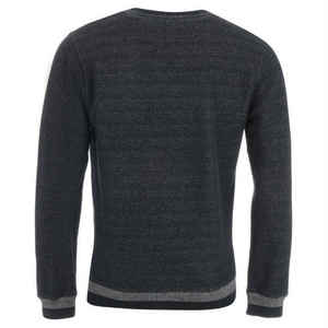 Suéter gris oscuro para hombre cuello redondo Jersey de punto suave invierno cálido moda Casual Top cómodo uso diario para hombres - Product Image 2