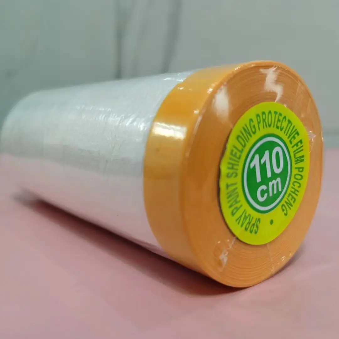 Masking Film with Masking tape Car Protection Usage Disposable Plastic Painting Protector