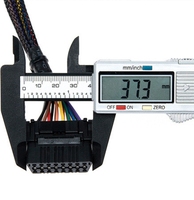 Cable de extensión OBD2 de 16 Pines, convertidor de conexión de ordenador de coche de un minuto y dos, arnés de cableado de PVC de 30CM para automóviles
