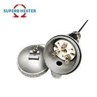 Sonde thermocouple de haute précision en acier inoxydable Pt100 RTD avec boîtier de jonction, capteur de température