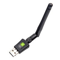 Adaptador de Red Inalámbrico AC650M, Adaptador WiFi USB de Doble Banda 2.4GHz/5GHz para PC, Sin Necesidad de Controladores