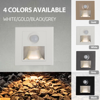 Lampe Murale ABS Intelligente avec Capteur Encastré pour Intérieur Maison Hôtel Couloir Escalier Marches Lumière LED