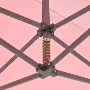 Tente instantanée 3x4,5m avec cadre couleur café, système anti-ébullition d'eau et parois latérales - Product Image 3