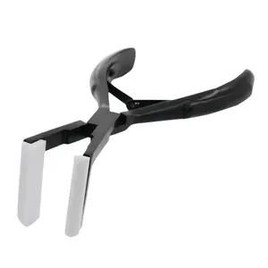 Alicate de trama de fita de silicone profissional, ferramentas em fitas para extensão do cabelo, alicate de braçadeira dupla face para cuidados com os cabelos