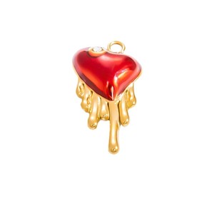 Colgantes de Corazón Temáticos para Mujer, Chapados en Oro de 18k, Acero Inoxidable, Accesorios de Joyería DIY, Colgante con Encanto de Amor para Uso Diario - Product Image 5