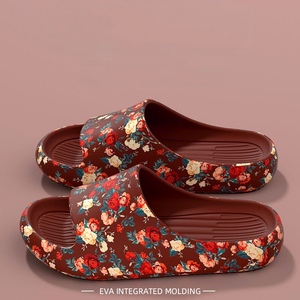 Sandali Floreali Unisex, Ciabatte Morbide Plus Size, Suola Spessa Antiscivolo, Scarpe da Spiaggia Casual Estive per Esterni - Product Image 3