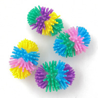 Spiky Ball Mini Porcupine Stress Toy Soft Fidget Sensory Balls Toy Multi Color Mini Spiky Hedge Balls