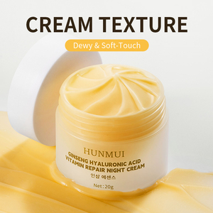 <span class=keywords><strong>Crème</strong></span> de <span class=keywords><strong>nuit</strong></span> hydratante au ginseng, à l'acide hyaluronique et aux vitamines pour réparer la barrière cutanée et éclaircir le visage OEM - Product Image 5