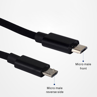 Oftbuy — adaptateur de câble tressé, transfert de données rapide, câble Usb Otg vers Micro Usb 3.0 femelle pour Android