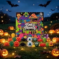 Nouveau produit : Série Halloween Funky Frights Squish O Ween – Ensemble de compte à rebours avec balles squishy à rebond lent