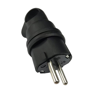 Thời tiết cao su EU Nam Điện điện cắm 2 P + t IP44 điện cắm 2 pin 4.8mm kép nam cắm với dễ dàng-kéo Vòng - Product Image 2