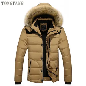 TONGYANG Men Thicken Warm Parka Brand Winter Jacket Men Plus size 5XL 6XL Parkas Male Coats Fur Hooded Parkas