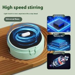 Mug à café portable moderne à agitation automatique, en acier inoxydable, rechargeable par USB, isolé sous vide pour boissons chaudes – Vente en gros - Product Image 4