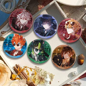 Juego <span class=keywords><strong>Genshin</strong></span> <span class=keywords><strong>Impact</strong></span> Cosplay insignia reflectante Balladeer Wanderer Tartaglia Kaedehara Kazuha Xianyun Morax Zhongli colección de pines - Product Image 2