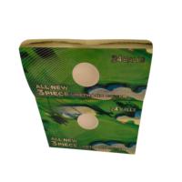 Boîte cadeau de luxe pour balles de golf, avec revêtement anti-humidité, bonne rigidité, texture premium, gaufrage écologique et doublure en éponge