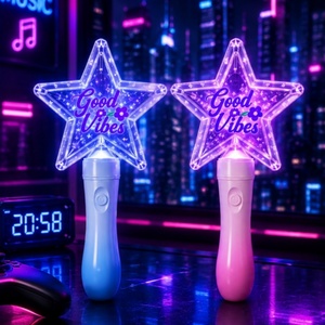 Nuevas Barras Luminosas LED de Plástico con Logotipo/Estampado Personalizado 2026, Portátiles para Conciertos, KTV, Bares, Fiestas, Eventos Punk - Product Image 1