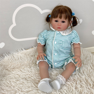 NPK 24 inch/60 cm Silicone Reborn Doll Réaliste Réel Bébé Poupée Artisanale Collection Art Poupée Pour Enfants Cadeaux Jouet - Product Image 3