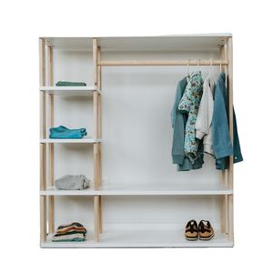 Organizador de Ropa de Madera Inspirado en Montessori, Estante de 5 Niveles para Guardarropa Infantil, Sistema de Armario para Niñas Pequeñas - Product Image 1