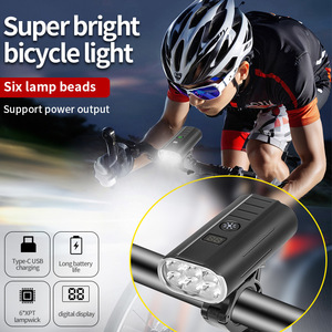 Luz para bicicleta Z-550, 6200 Maha, Led recargable, resistente al agua Ipx5, con salida USB para bicicleta de montaña y carretera - Product Image 2