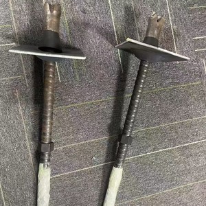 พุกยึดแบบเจาะตัวเอง M12 เหล็กกล้าคาร์บอนชุบสังกะสี หัวแบน สำหรับคอนกรีต ข้อต่อสลักเกลียวถาวร ระบบเมตริก - Product Image 1