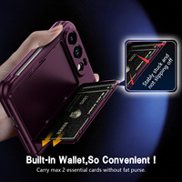 Étui Duo pour iPhone avec porte-cartes, support et protection intégrale pour Duo avec protection d'écran – Idéal pour hommes et femmes