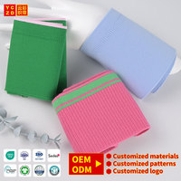 Vente en gros usine OEM Col et poignets en tricot côtelé élastique rose pâle en coton pour chemises polo et vêtements