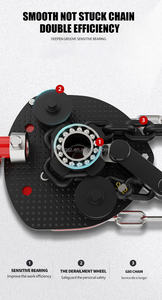 Paranco a Catena Manuale <span class=keywords><strong>Professionale</strong></span> di Alta Qualità 2t 3m per Officine Industriali, Cantieri Edili e Uso Domestico - Product Image 5