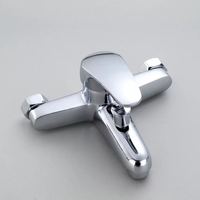 Mitigeur thermostatique mural ITALOMIX pour bain et douche, corps en alliage de zinc, finition chrome poli, robinet de baignoire eau chaude/froide avec inverseur