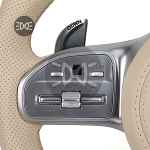 <span class=keywords><strong>Volant</strong></span> Lenkrad en cuir demi-perforé personnalisé <span class=keywords><strong>Volant</strong></span> en carbone pour <span class=keywords><strong>Mercedes</strong></span> CLC C207 <span class=keywords><strong>W208</strong></span> W117 X247 <span class=keywords><strong>CLK</strong></span> W177 Gls X166 AMG - Product Image 5