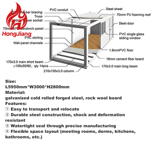 Có Thể Tháo Rời Tùy Chỉnh Modular Tiny Nhà Đúc Sẵn Mini Xách Tay Văn Phòng Sang Trọng Container Nhà - Product Image 2