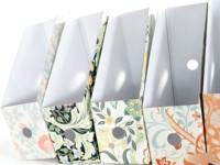 Boîte de rangement en papier à motif floral imprimé sur mesure |   Organisateur de bureau décoratif et boîte d'emballage cadeau
