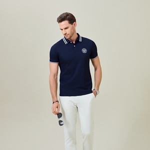 <span class=keywords><strong>Polo</strong></span> in Cotone Tecnico Personalizzabile OEM ODM, Logo Ricamato, 190g, Resistente, Lavorato a Maglia, per Negozi di Uniformi - Product Image 4
