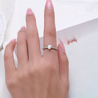 SPJ 925 plata esterlina moda corazones coloridos anillo para mujer Multicolor Zirconia anillos de dedo elegante joyería fina regalo