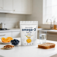 Marque privée OEM pour capsules d'huile de poisson oméga-3 5 étoiles, haute pureté, formule naturelle personnalisée, complément alimentaire