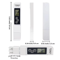 Testeur de qualité de l'eau numérique 3-en-1 TDS EC Température, stylo testeur 4 modes pour l'eau potable, l'aquarium et l'hydroponie