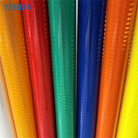 Feuille réfléchissante en PVC alvéolé haute visibilité de différentes couleurs, intensité prismatique, autocollante, pour la sécurité