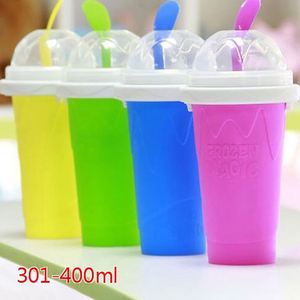 Quick-frozen Eco-friendly Double Layer Silicone Slushy Ice <b>Cream</b> <b>Maker</b> Squeeze Novelty Slush Cooling Cup - Product Image 4