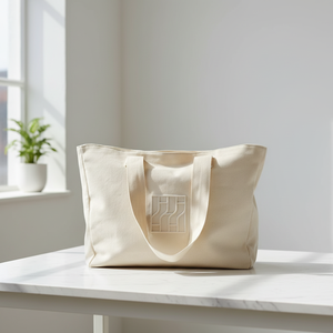 Bolsa de Lona de Gran Capacidad con Logotipo Personalizado Bordado, Patrón de Letras, Tamaño Extra Grande para Uso Diario - Product Image 2