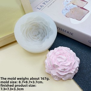 Handmade Soap Aromatherapy Plaster <strong>Candles</strong> Various <strong>Square</strong> Flower Pinch Silicone Molds Cake Decorations for Jasmine Cake Tools - Product Image 3