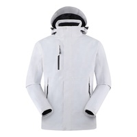 Dropshipping Interchange Jacket Design de mode hiver décontracté softshell chaud imperméable surdimensionné détachable hommes veste d'extérieur