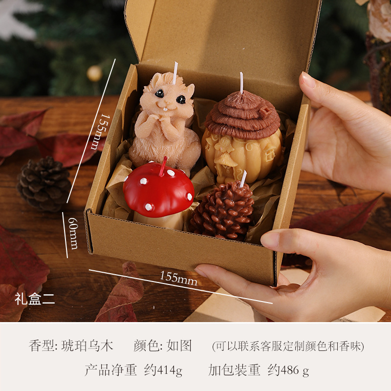 Coffret cadeau hiver petit écureuil B