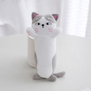 Auf Lager: 16cm Kawaii Plüsch-Katzen-Schlüsselanhänger, Kleiner Weicher Langkatzen-Plüsch-Schlüsselbund - Product Image 2