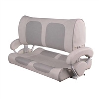 Banquette de luxe à double dossier rabattable pour bateau marin Offre Spéciale pour utilisation à bord