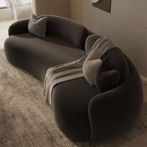 Juego <span class=keywords><strong>de</strong></span> sofá seccional Modular irregular curvo <span class=keywords><strong>de</strong></span> color crema Esponja Casa <span class=keywords><strong>de</strong></span> huéspedes Oficina <span class=keywords><strong>Tienda</strong></span> <span class=keywords><strong>de</strong></span> <span class=keywords><strong>ropa</strong></span> Salón <span class=keywords><strong>de</strong></span> belleza Recepción - Product Image 2