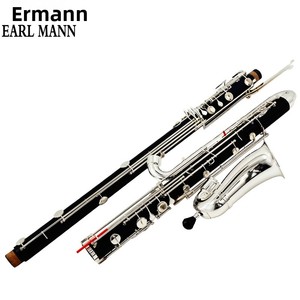 Clarinete bajo Ehrman Conderbeth Down B, para interpretación profesional, baquelita, niquelado, B-Drop, para orquesta, opcional, negro - Product Image 4