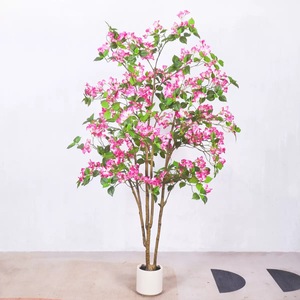 210CM-120CM Real Touch Rose Faux Soie Fleurs Artificielle <span class=keywords><strong>Bougainvillier</strong></span> Arbre <span class=keywords><strong>Pot</strong></span> pour La Maison Jardin Bureau Mariage Plante Artificielle - Product Image 4