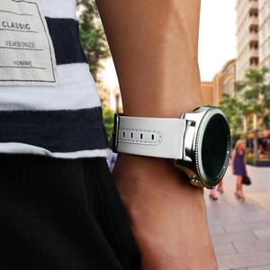 20 22mm Nouveau nylon toile boucle en cuir pour samsung galaxy <span class=keywords><strong>watch</strong></span> 42 <span class=keywords><strong>46mm</strong></span>/HUAWEI honour band 5 - Product Image 2