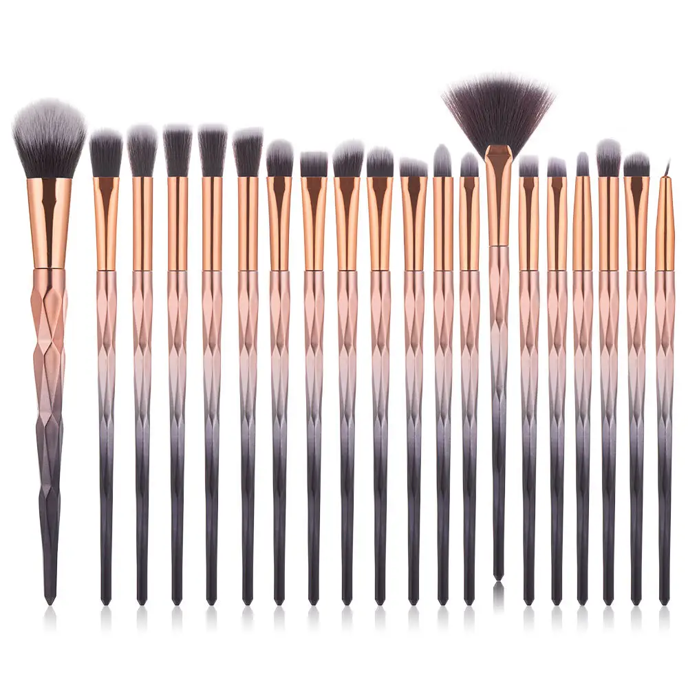 20 pcs Unicorns Eyeshadow Eyeliner Blending Crease Kit Make Up Foundation Eyebrow Eyeliner Blush Cosmetic Makeup Brushes