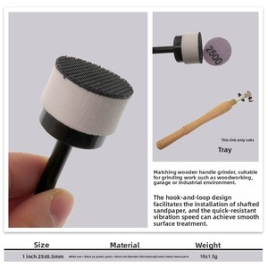 Pexmientas Ferramentas Abrasivas M6 Rosca Lixar Disco Broca 1/<span class=keywords><strong>2</strong></span>/<span class=keywords><strong>3</strong></span> polegada 6mm Gancho <span class=keywords><strong>Loop</strong></span> Bandeja Lixa Eva Backing Pad - Product Image 2